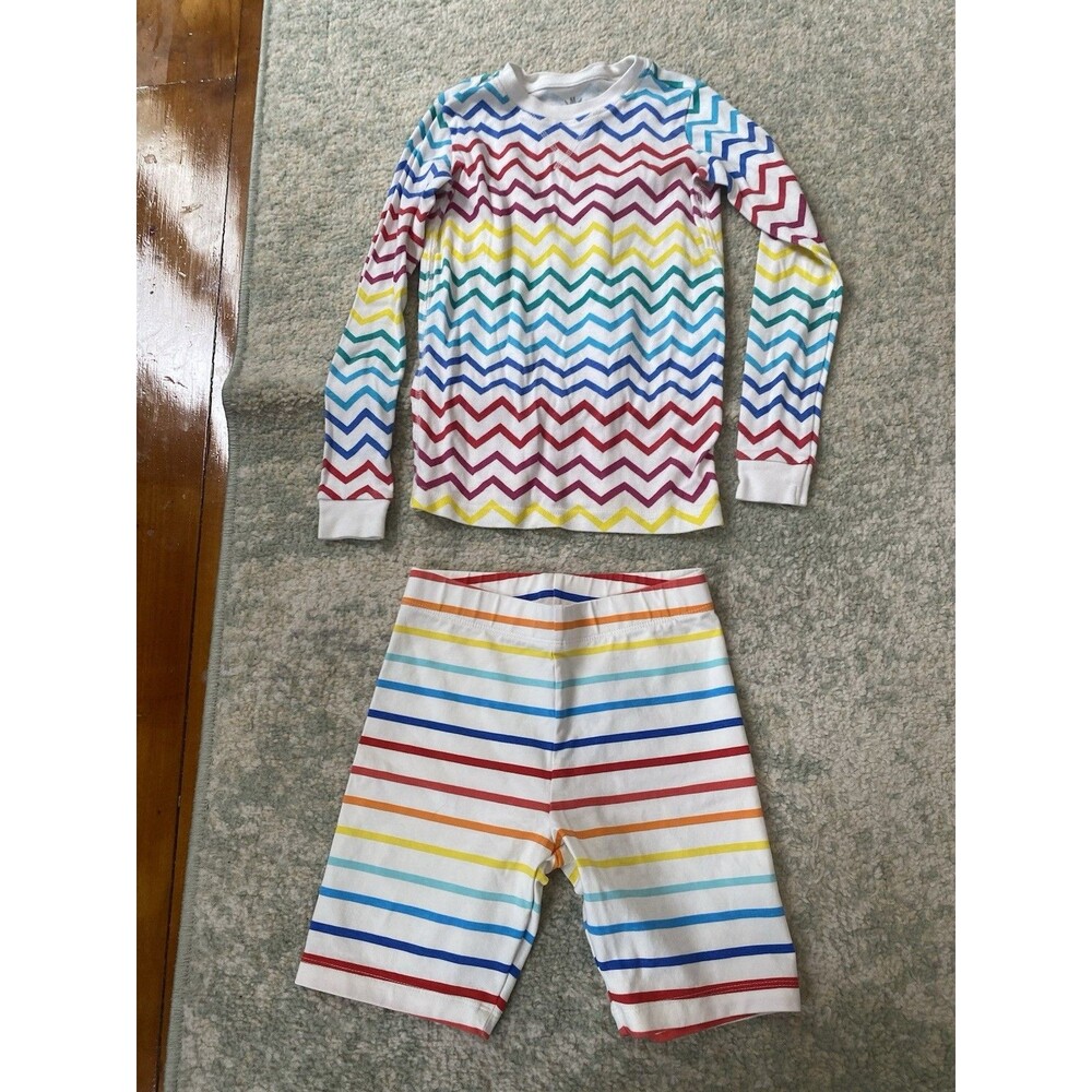 Primary Girls Rainbow Candy Floral Sweatshirt and Recess Shorts 8-9 & 12 - Picture 2 of 9